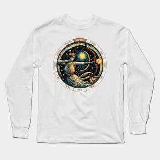 ZODIAC Sagittarius - Astrological SAGITTARIUS - SAGITTARIUS - ZODIAC sign - Van Gogh style - 10 Long Sleeve T-Shirt